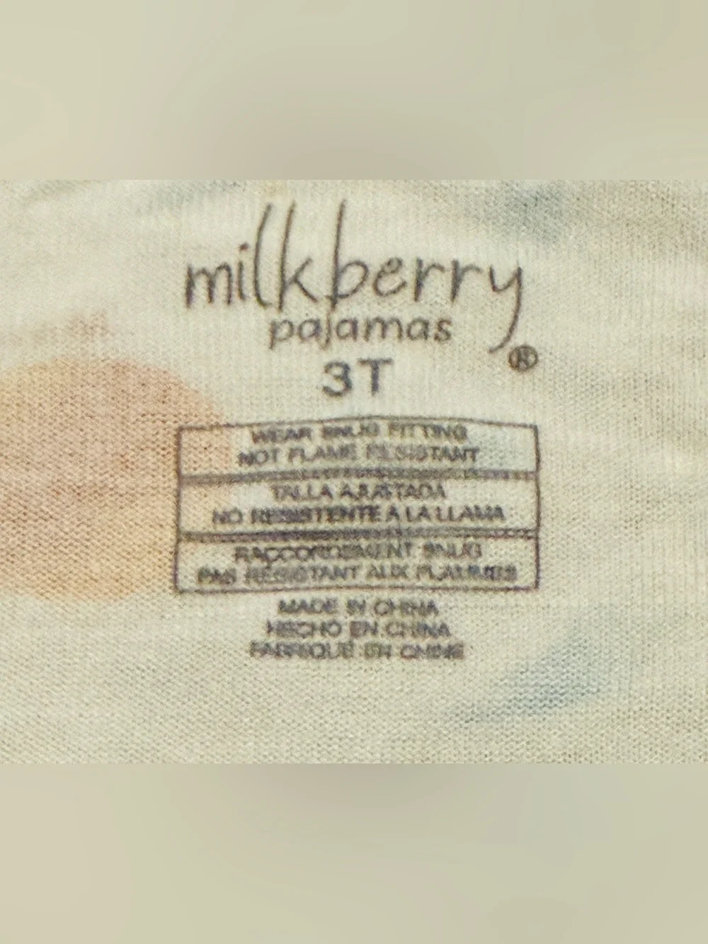 MilkBerry Kids Space Print bamboo Pajama Set Long Sleeve Pants 3T
